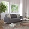 Flash Furniture Dark Gray Faux Linen Upholstered Tufted Sofa IS-PS100-DKGY-GG - alternate 2